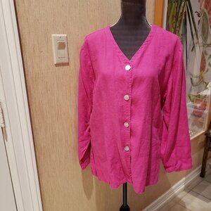 DAvid Dart Bright Pink Linen Jacket